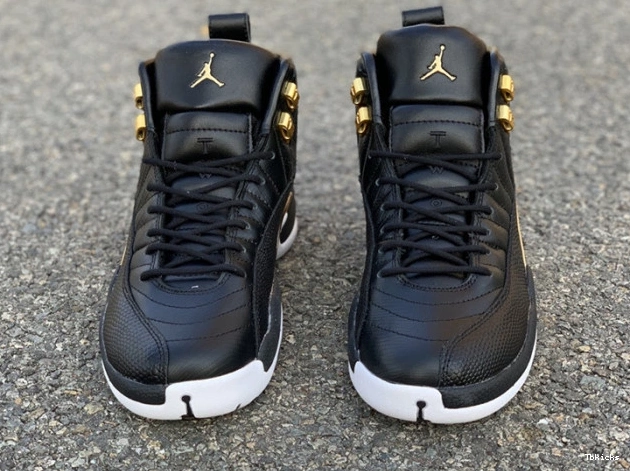 Rep TBK Metallic Air Jordan 'Reptile' Gold-White Black 12 AO6068-007 Retro 0725